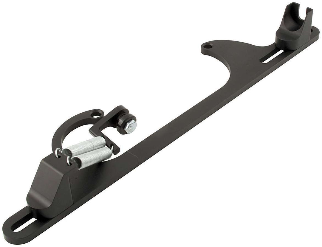 Allstar Throttle Cable Bracket Carb Mount Return Spring Aluminum Black Anodized Ford Cable Kit ALL54223