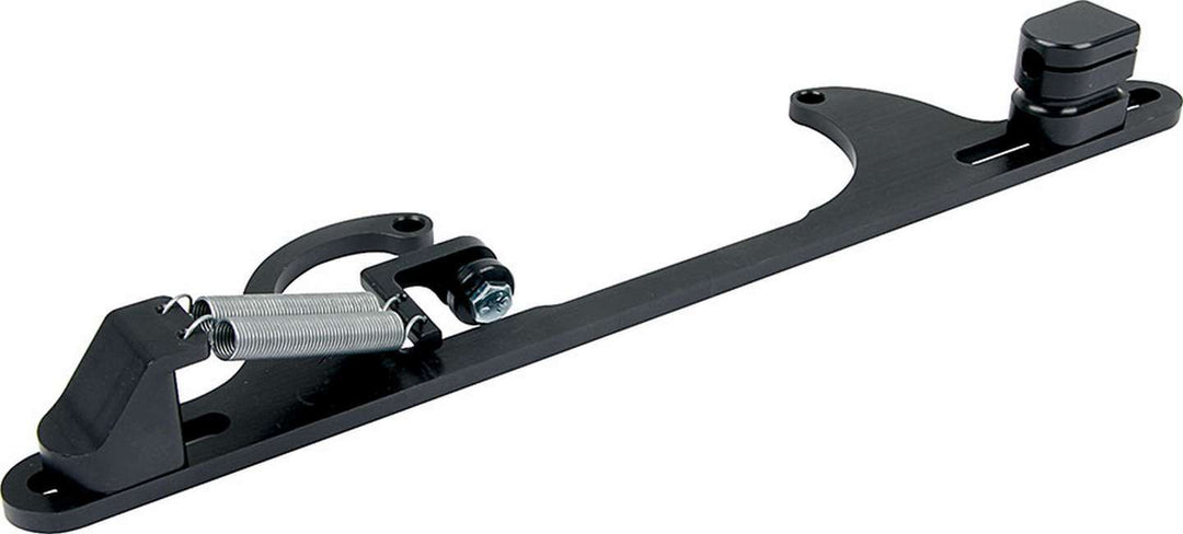 Allstar Throttle Cable Bracket Carb Mount Return Spring Aluminum Black Anodized Mopar Cable Kit ALL54225