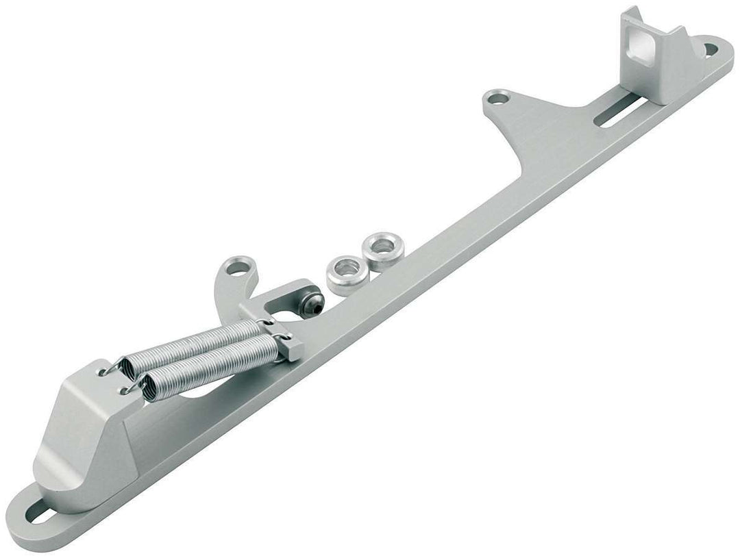 Allstar Throttle Cable Bracket Carb Mount Return Spring Aluminum Clear Anodized GM Cable Kit ALL54226