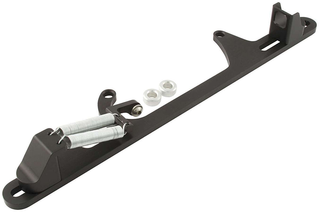 Allstar Throttle Cable Bracket Carb Mount Return Spring Aluminum Black Anodized GM Cable Kit ALL54227