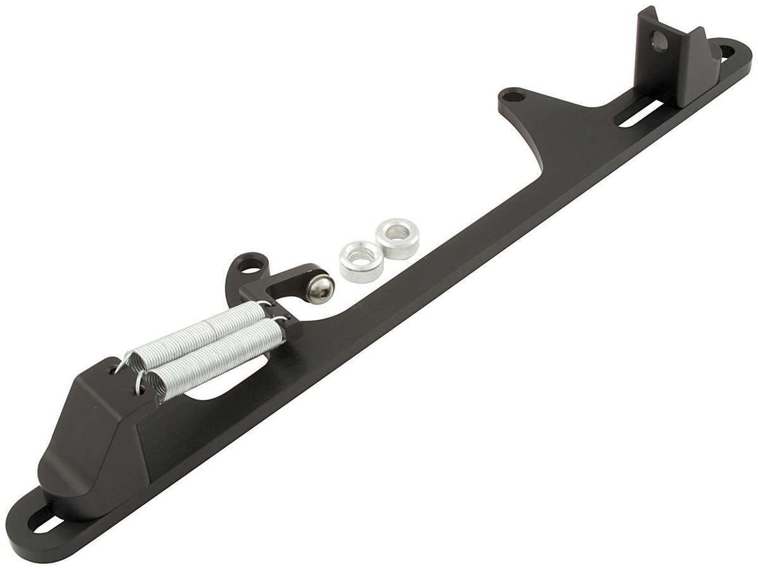Allstar Throttle Cable Bracket Carb Mount Return Spring Aluminum Black Anodized Lokar Cable Kit ALL54231