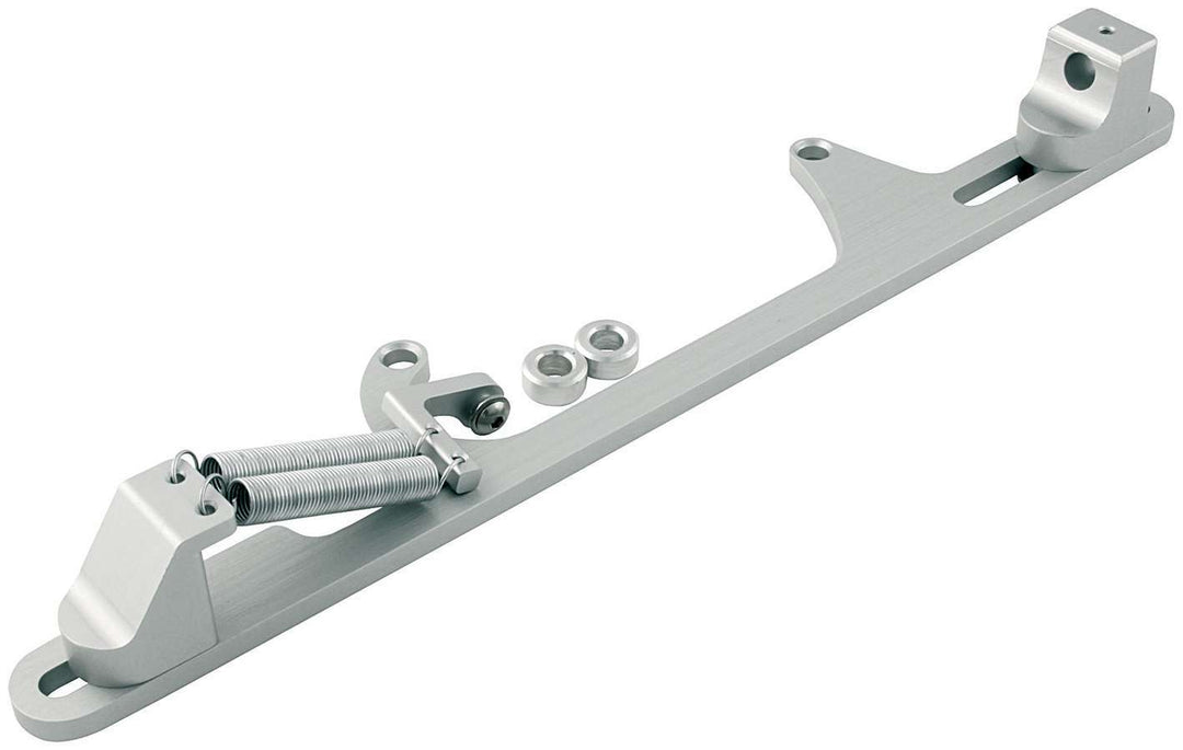 Allstar Throttle Cable Bracket Carb Mount Return Spring Aluminum Clear Anodized Morse Cable Kit ALL54234
