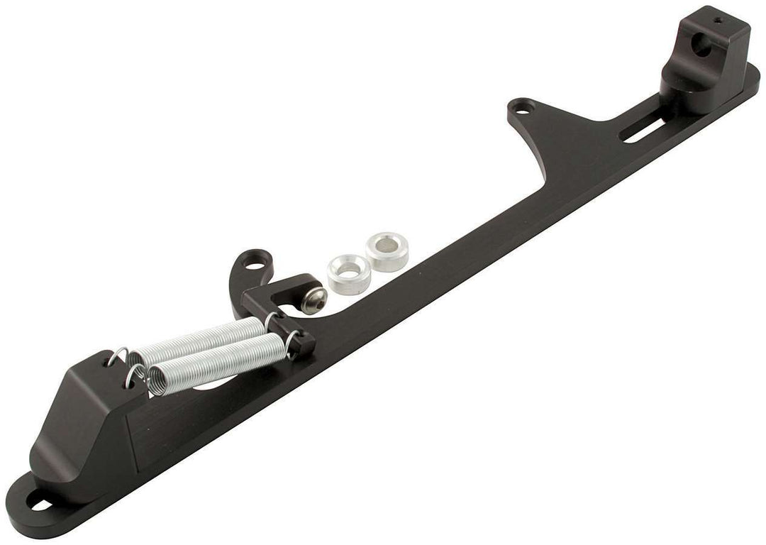 Allstar Throttle Cable Bracket Carb Mount Return Spring Aluminum Black Anodized Morse Cable Kit ALL54235