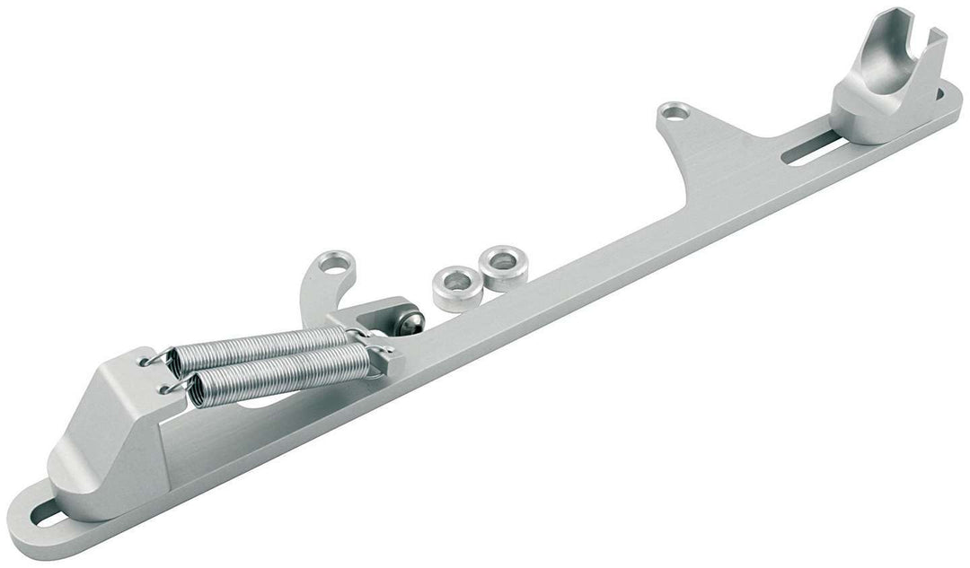 Allstar Throttle Cable Bracket Carb Mount Return Spring Aluminum Clear Anodized Ford Cable Kit ALL54238