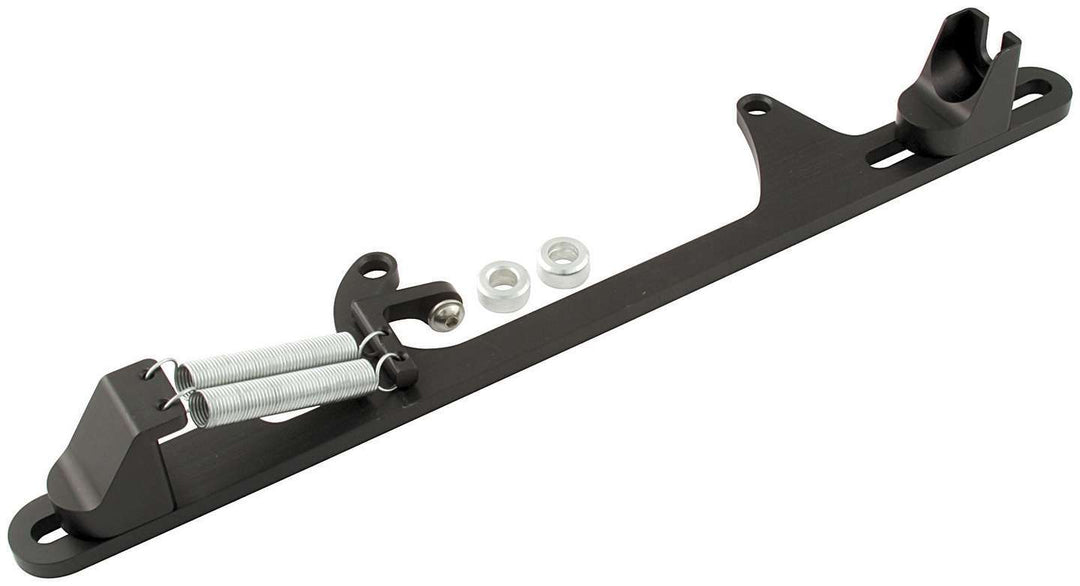 Allstar Throttle Cable Bracket Carb Mount Return Spring Aluminum Black Anodized Ford Cable Kit ALL54239