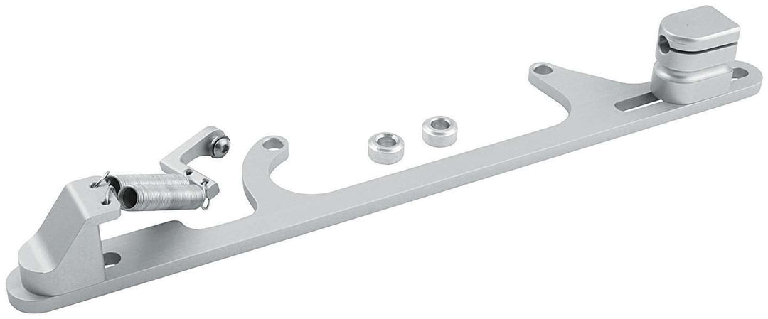 Allstar Throttle Cable Bracket Carb Mount Return Spring Aluminum Clear Anodized Mopar Cable Kit ALL54240