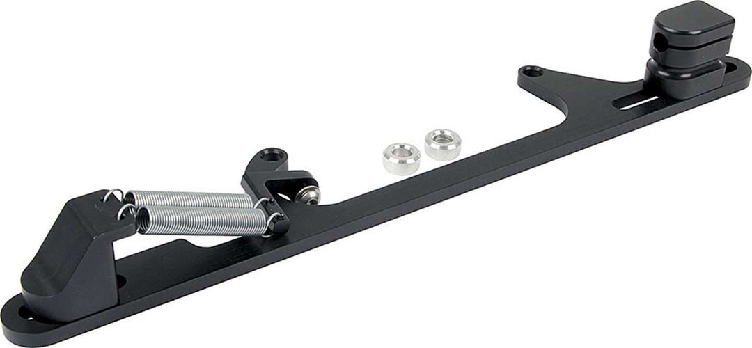 Allstar Throttle Cable Bracket Carb Mount Return Spring Aluminum Black Anodized Mopar Cable Kit ALL54241