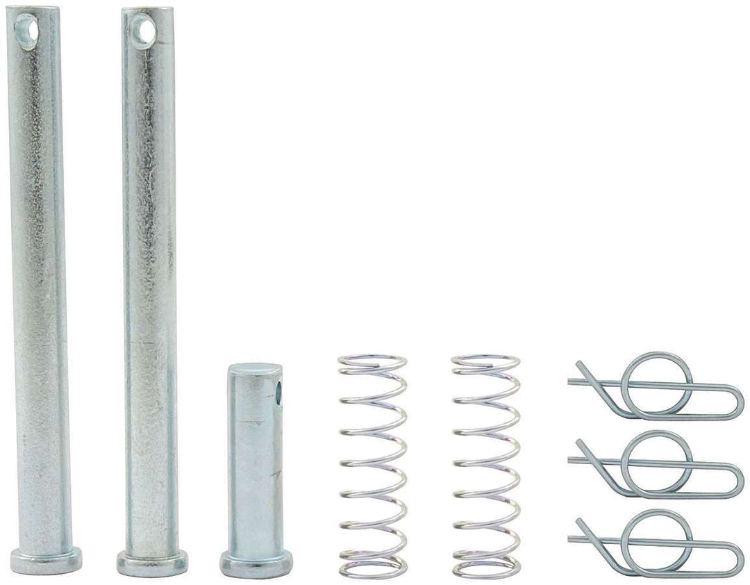 Allstar Jacobs Ladder Pin 3/8" Diameter 3-3/4" Clips / Springs Steel Zinc Oxide Sprint Car Kit ALL55093