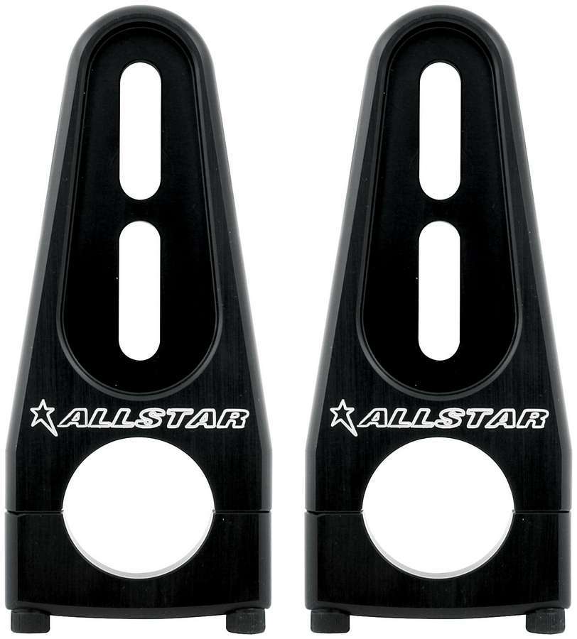 Allstar Fuel Cell Mount Adjustable Clamp-On 1.375" OD Tubes Aluminum Black Anodized Sprint Pair ALL55112