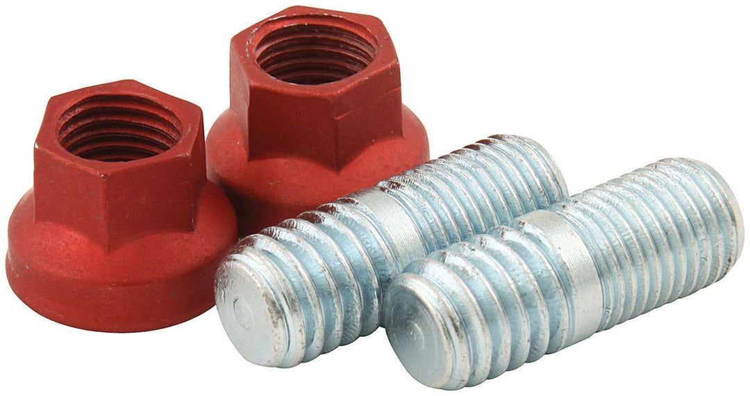 Allstar Safety Blanket Stud 1" Aluminum Nuts Steel Zinc Plated Allstar Torque Ball Blanket Pair ALL55224