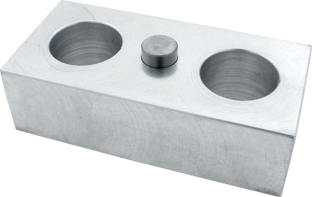 Allstar Leaf Spring Block 1.5" Height 2.5" Width 5" Length 5/8" Diameter Pin Aluminum Natural ALL56062