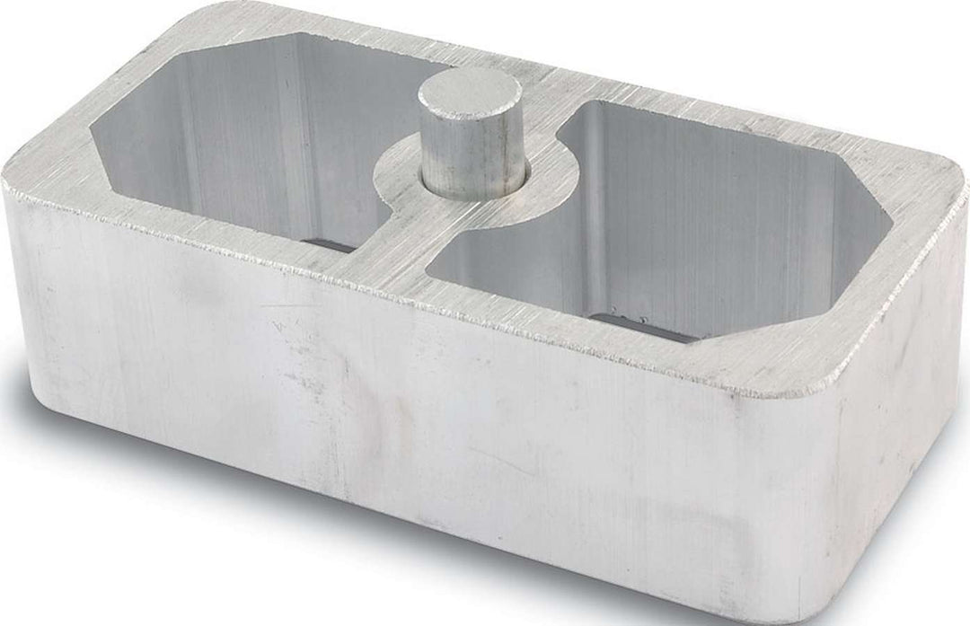 Allstar Leaf Spring Block 1.5" Height 2.5" Width 5" Length 9/16" Diameter Pin Extruded Aluminum ALL56131