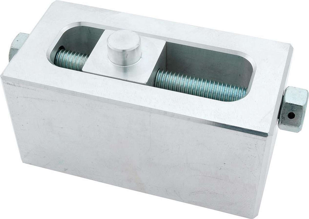 Allstar Leaf Spring Block Adjustable 2.5" Height 2.5" Width 5" Length 5/8" Diameter Pin Aluminum ALL56138