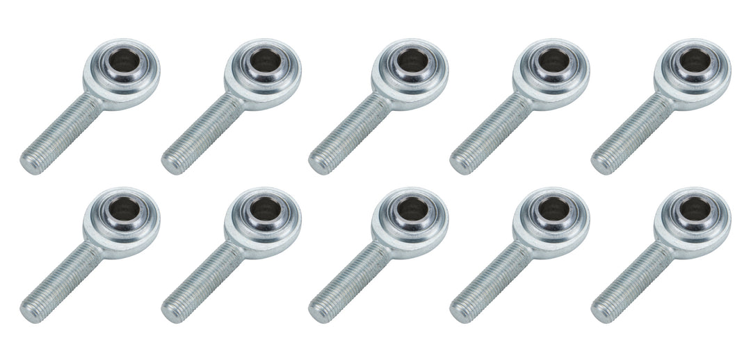 Allstar Rod End Standard Series Spherical 3/8" Bore 3/8"-24 Male Thread Steel Ball Set of 10 ALL58006-10