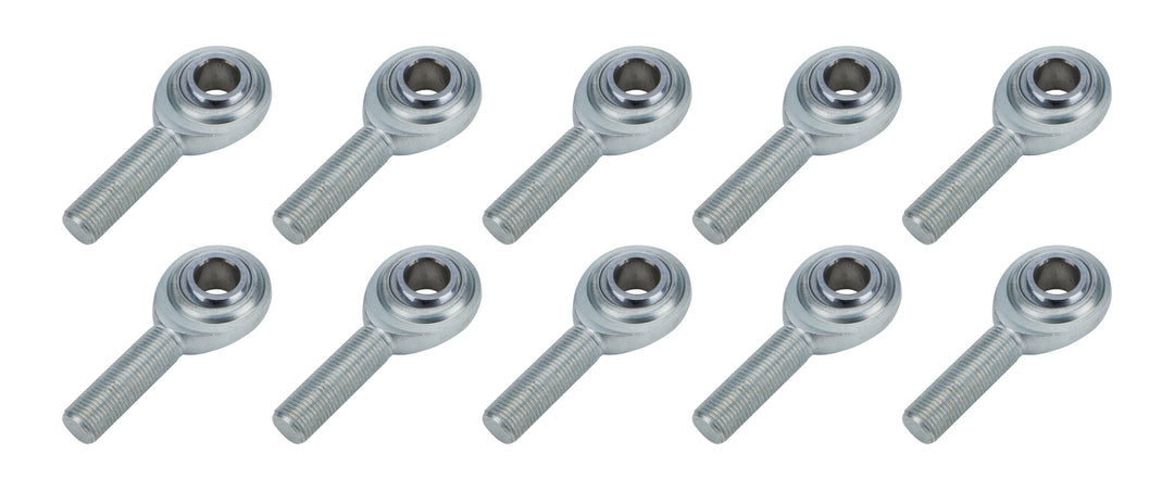 Allstar Rod End Standard Series Spherical 1/2" Bore 1/2"-20 Male Thread Steel Ball Set of 10 ALL58008-10