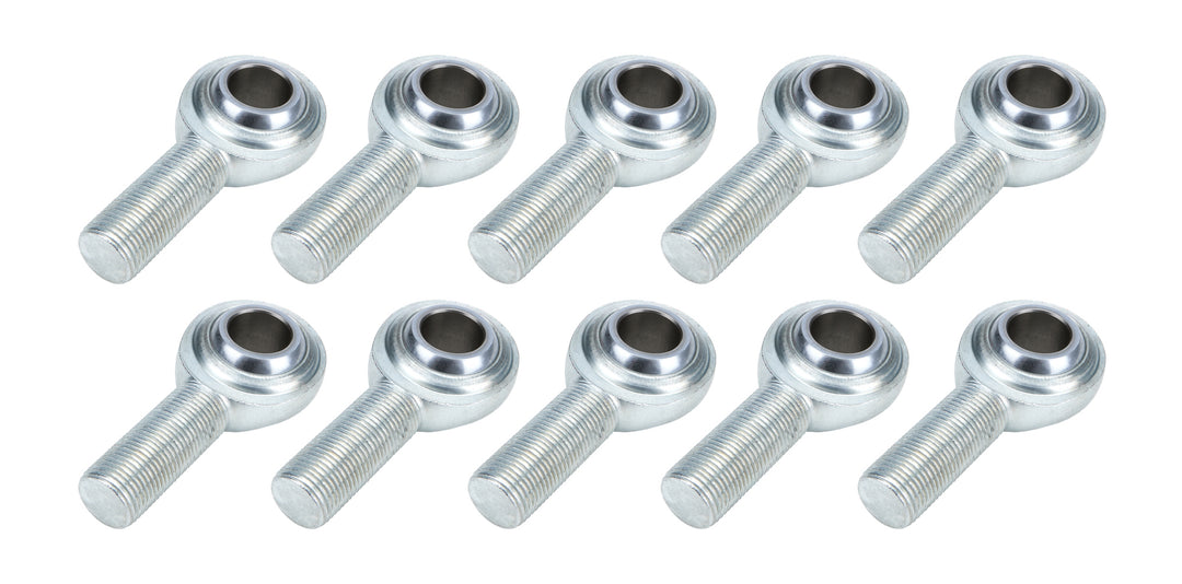 Allstar Rod End Standard Series Spherical 3/4" Bore 3/4"-16 Male Thread Steel Ball Set of 10 ALL58012-10