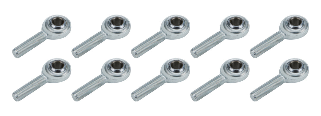 Allstar Rod End Standard Series Spherical 3/8" Bore 3/8"-24 Male Thread Steel Ball Set of 10 ALL58016-10