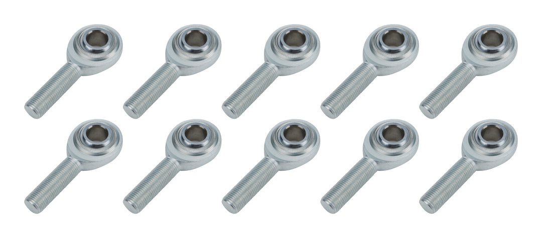 Allstar Rod End Standard Series Spherical 1/2" Bore 1/2"-20 Male Thread Steel Ball Set of 10 ALL58018-10