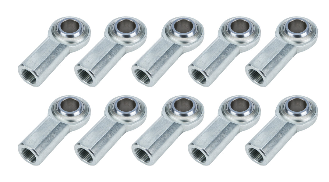 Allstar Rod End Standard Series Spherical 3/4" Bore 3/4"-16 Female Thread Steel Set of 10 ALL58042-10