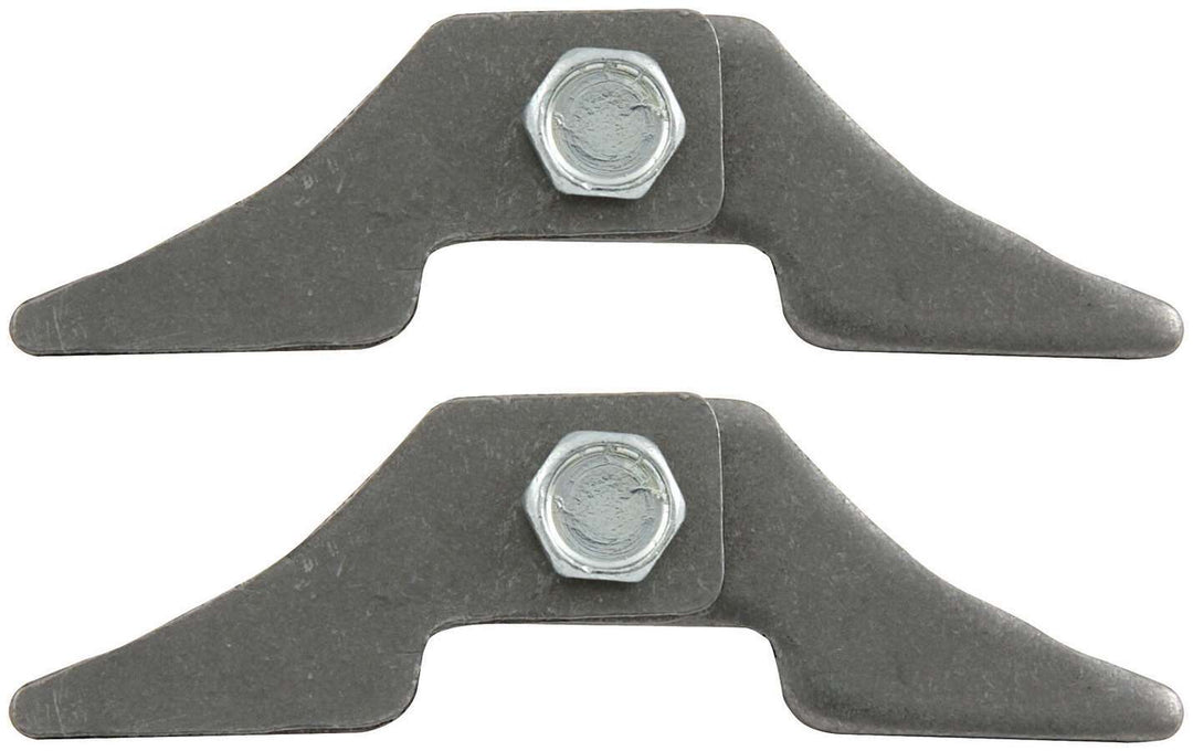 Allstar Header Tab Kit LW 4 Tabs / 2 Bolt / 2 Lock Nuts Steel Natural Pair ALL60039