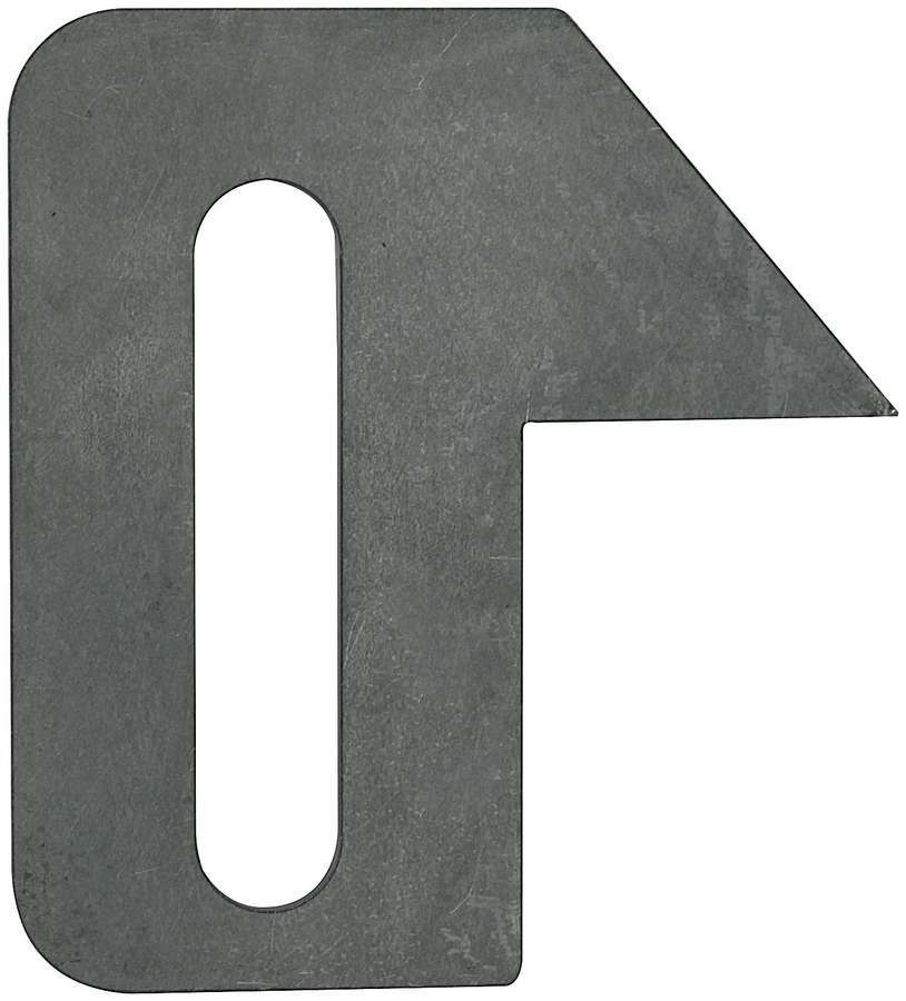 Allstar Trailing Arm Bracket Frame Mount Weld-On Adjustable 3/4" Slot 3/16" Thick Steel Natural ALL60044