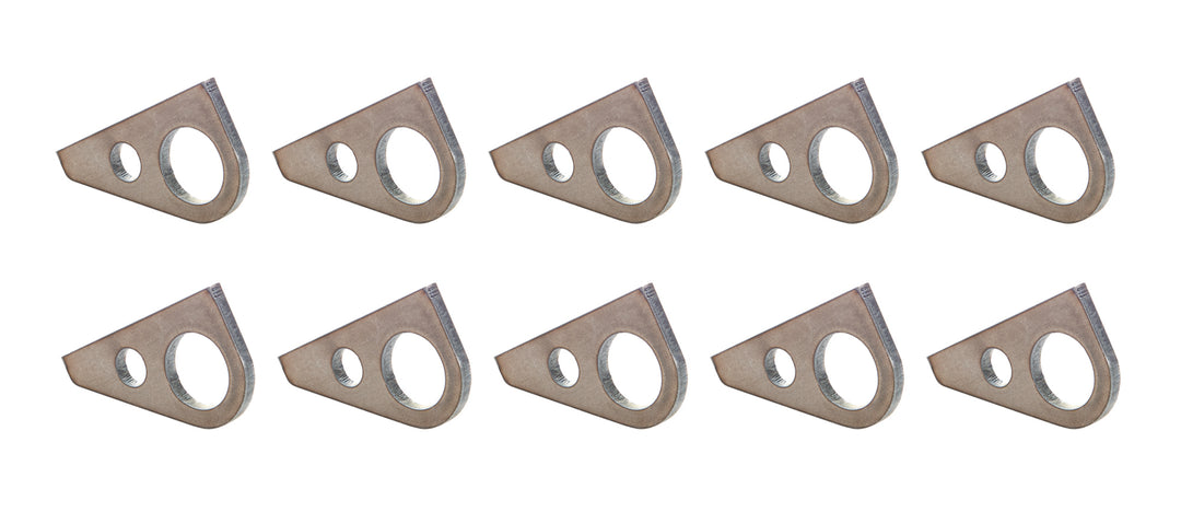 Allstar Tie Down Bracket Weld-On One 5/8" Mounting Hole One 1-1/4" Mounting Hole Set of 10 ALL60075-10
