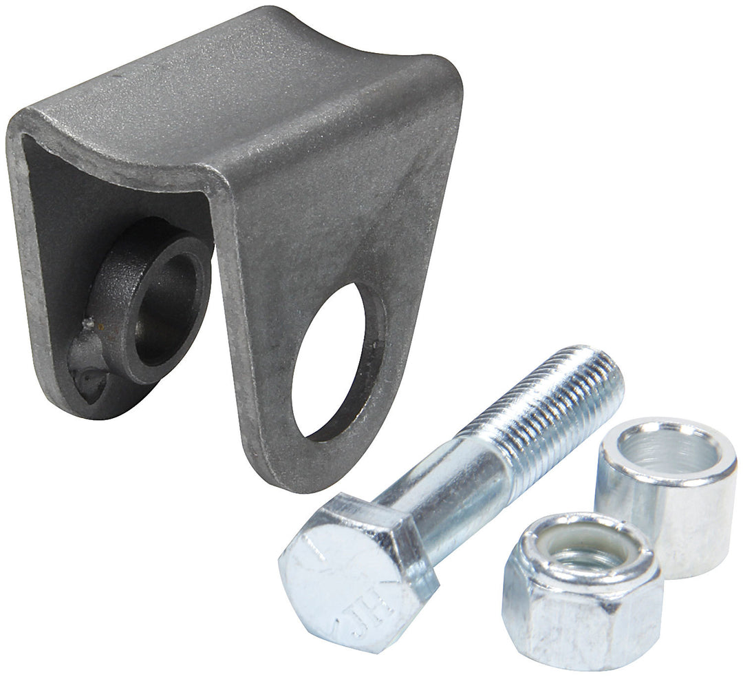 Allstar Shock Mount Narrow Weld-On Radius Mount Straight Steel Natural Universal ALL60107