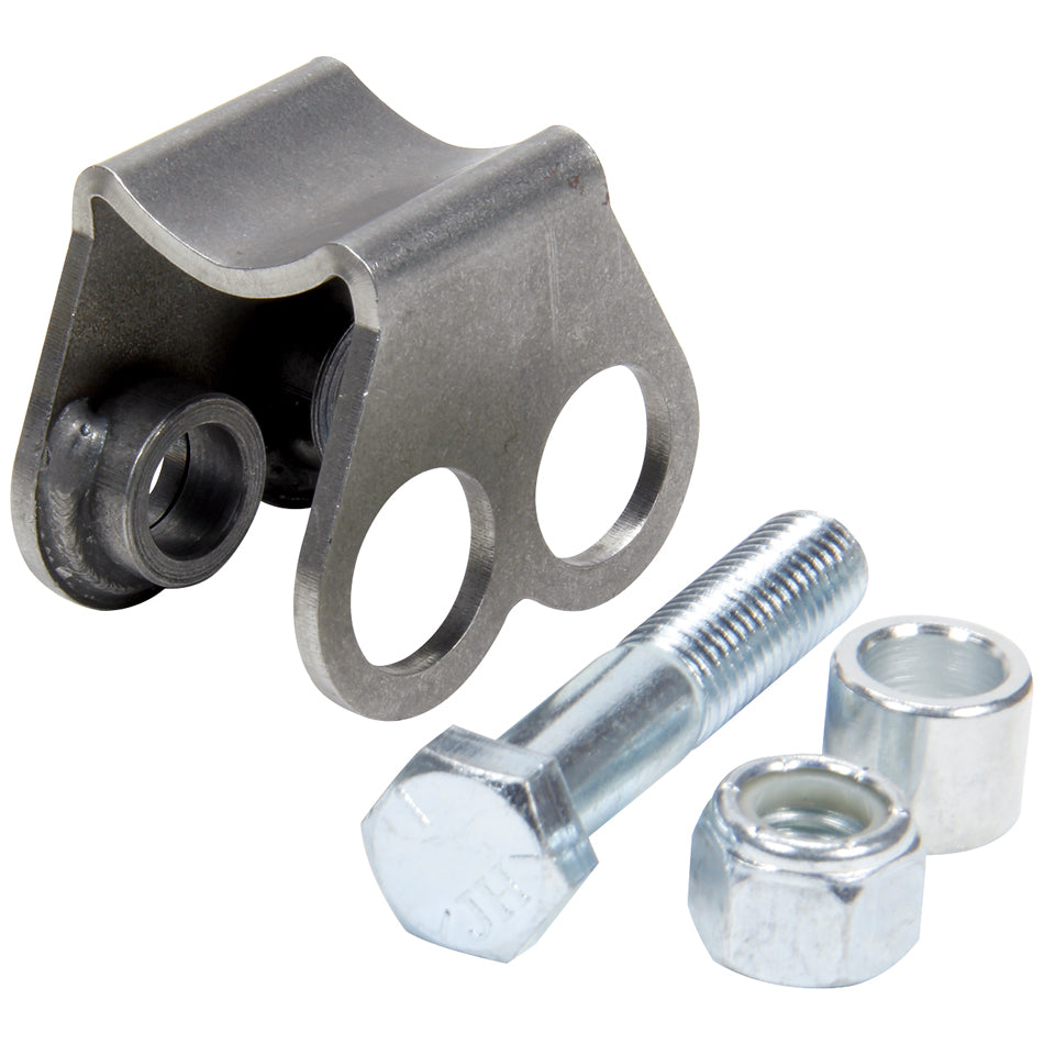 Allstar Shock Mount Weld-On Two 1/2" Mounting Holes Steel Natural 1-1/2" OD Tubing ALL60114
