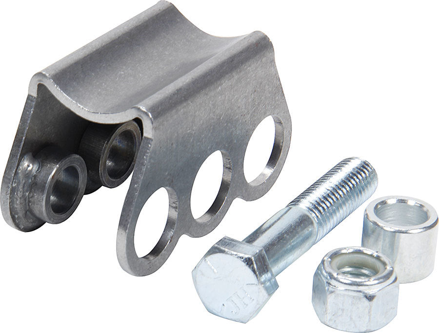 Allstar Shock Mount Weld-On Three 1/2" Mounting Holes Steel Natural 1-1/2" OD Tubing ALL60115