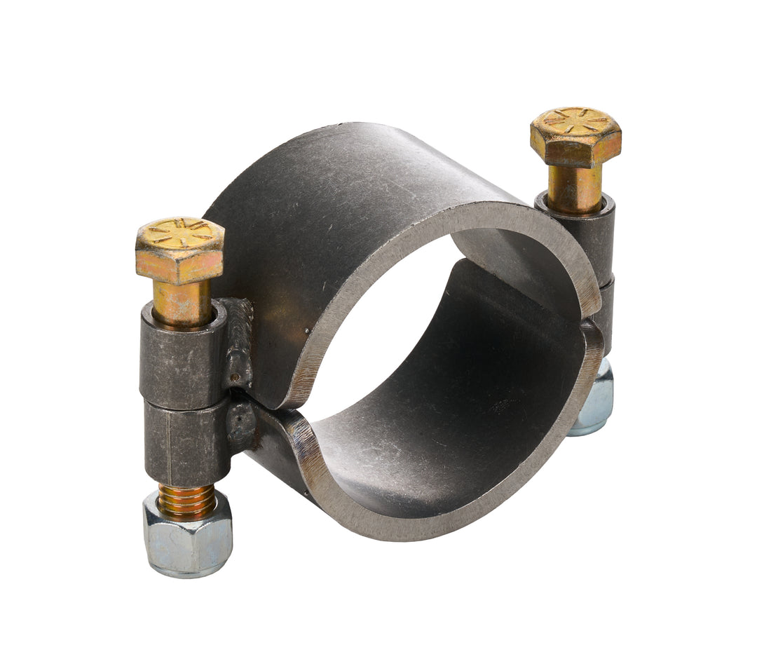 Allstar Clamp-On Ring 2-Piece 3" ID 2" Wide 2-Bolt Steel Natural ALL60146