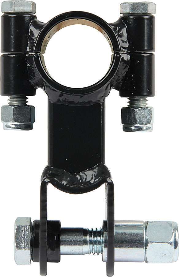 Allstar Shock Mount Drop Mount Clamp-On Steel Black Powdercoat 1-1/2" OD Tube ALL60225