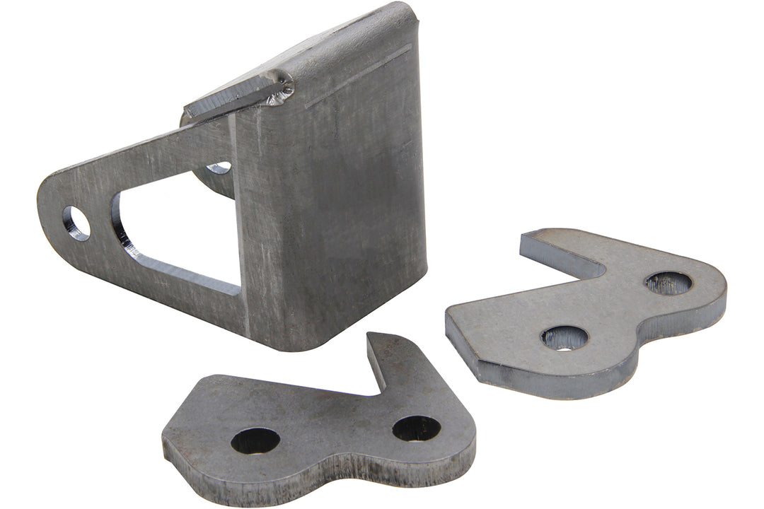 Allstar Wheelie Bar Wheel Bracket Weld-On Dual Tab 3/8" ID Axle Hole Steel 4" OD Wheel Kit ALL60500