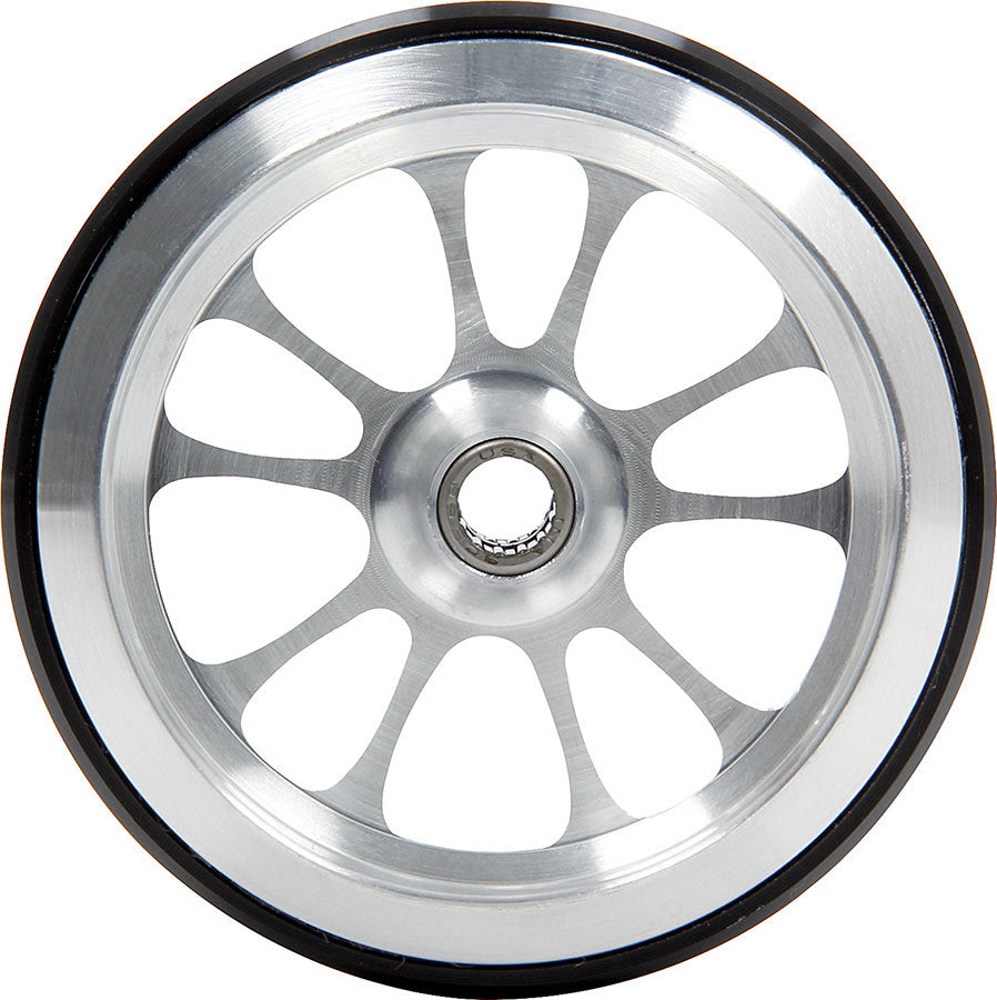 Allstar Wheelie Bar Wheel 10 Spoke 3/8" Hole Bearing Included Aluminum / Polyurethane ALL60515