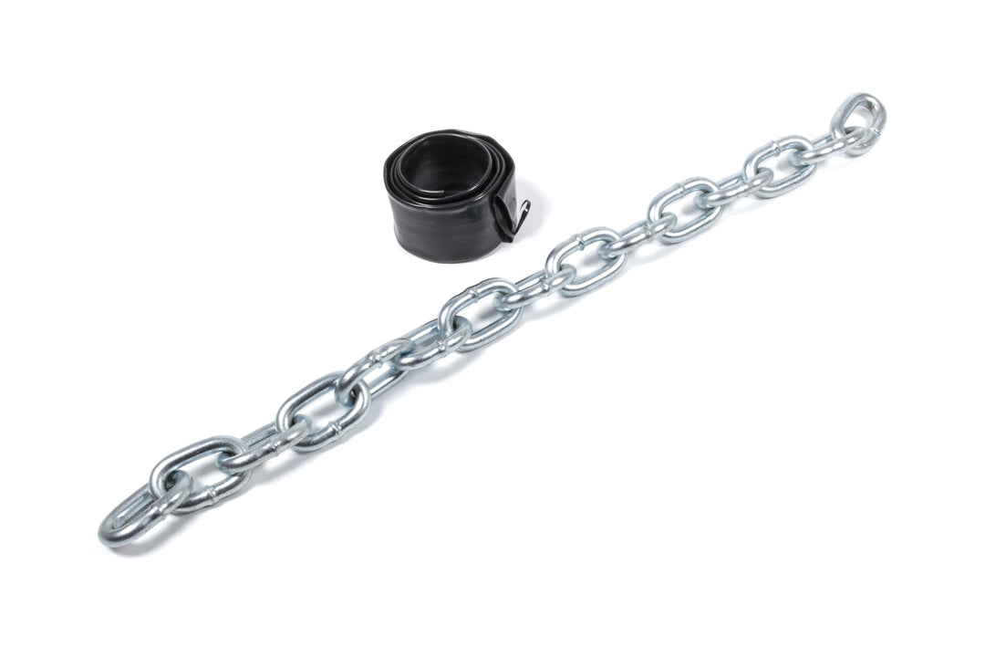 Allstar Suspension Limiter Chain 5/16" Diameter Link 18" Steel Heat Shrink Sleeve Zinc Oxide ALL64314