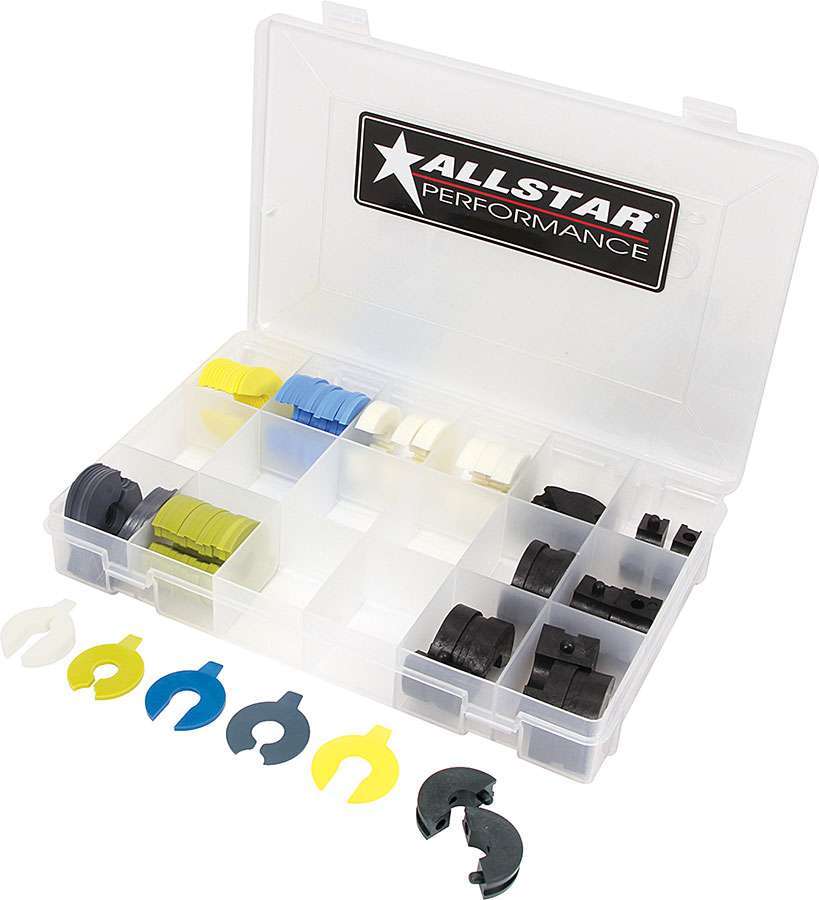 Allstar Shock Shim Kit Standard Various Styles / Thicknesses Plastic Various Colors 14 mm Kit ALL64402