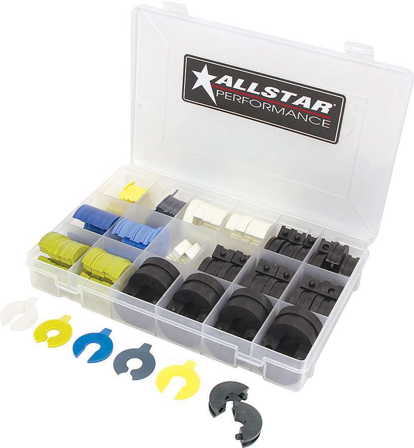 Allstar Shock Shim Kit Deluxe Various Styles / Thicknesses Plastic Various Colors 14 mm Kit ALL64404