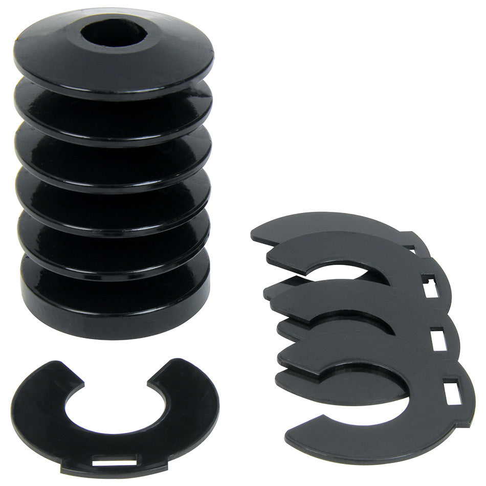 Allstar Bump Stop Tree 2" OD 3" Tall Shock Mount 1/16" Thick Packer Shims Included Polyurethane ALL64505