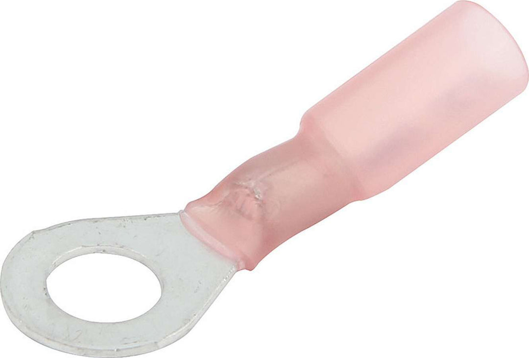 Allstar Ring Terminal Heat Shrink 22-18 Gauge Wire 1/4" Hole Tin Plated Copper Set of 10 ALL76064