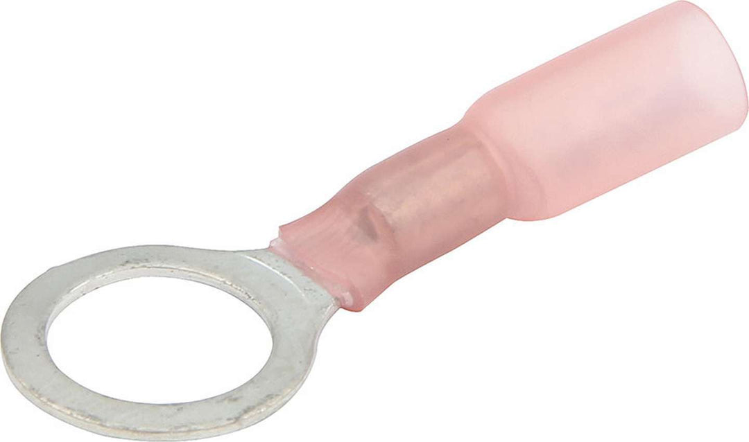 Allstar Ring Terminal Heat Shrink 22-18 Gauge Wire 3/8" Hole Tin Plated Copper Set of 10 ALL76066