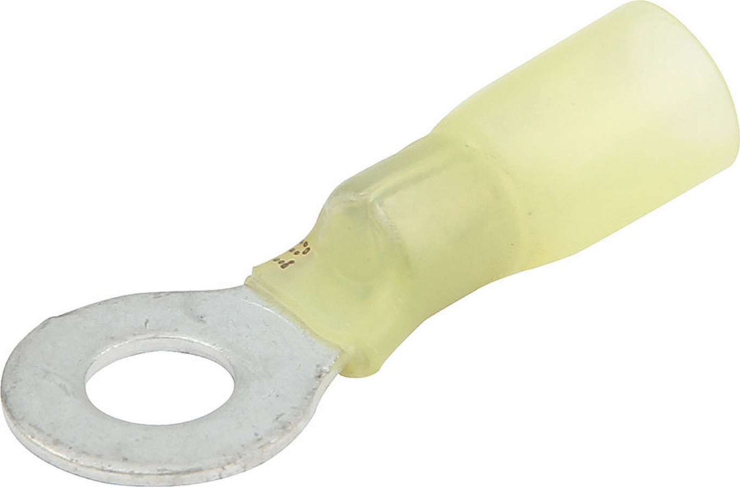 Allstar Ring Terminal Heat Shrink 12-10 Gauge Wire 1/4" Hole Tin Plated Copper Set of 10 ALL76084