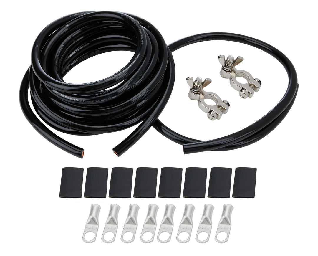 Allstar Battery Cable Kit 4 Gauge Top Mount Battery Terminals Terminals / Heat Shrink Kit ALL76115