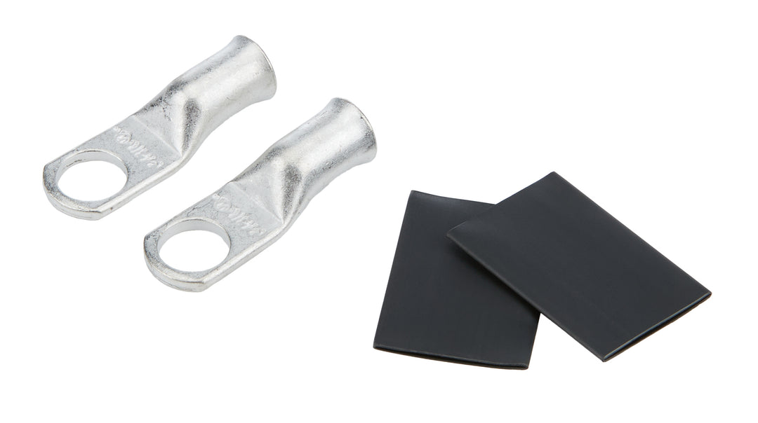 Allstar Battery Terminal 4 Gauge 3/8" Eyelet Heat Shrink Included Tin Plated Copper Pair ALL76119