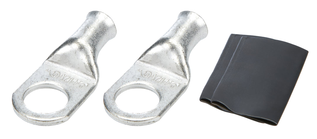 Allstar Battery Terminal 4 Gauge 1/2" Eyelet Heat Shrink Included Brass Pair ALL76129