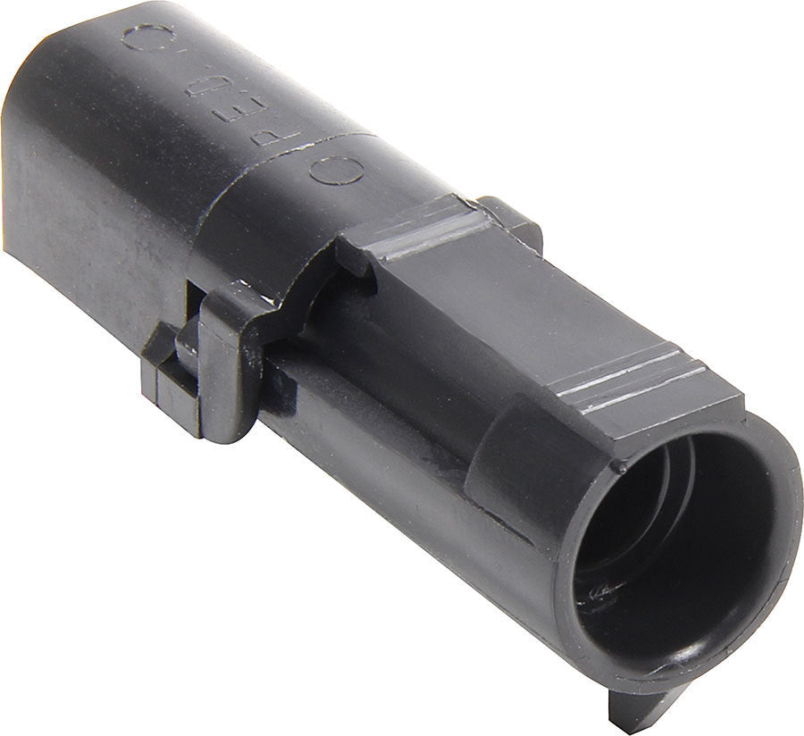 Allstar Weather Pack Housing Male 1 Pin 12V 20 amps Plastic Black Set of 10 ALL76289-10