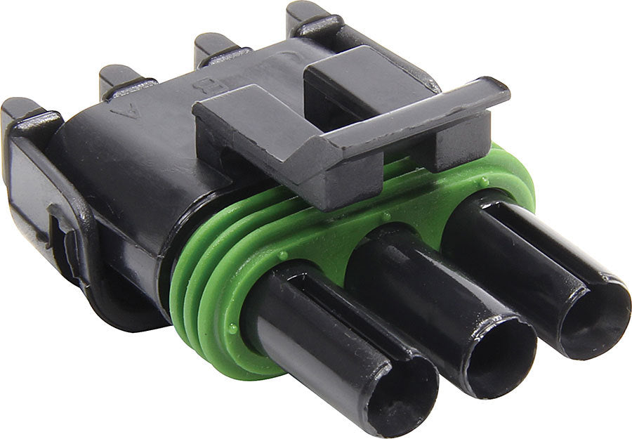Allstar Weather Pack Housing Female Seals Included 3 Pin 12V 20 amps Plastic Black ALL76292