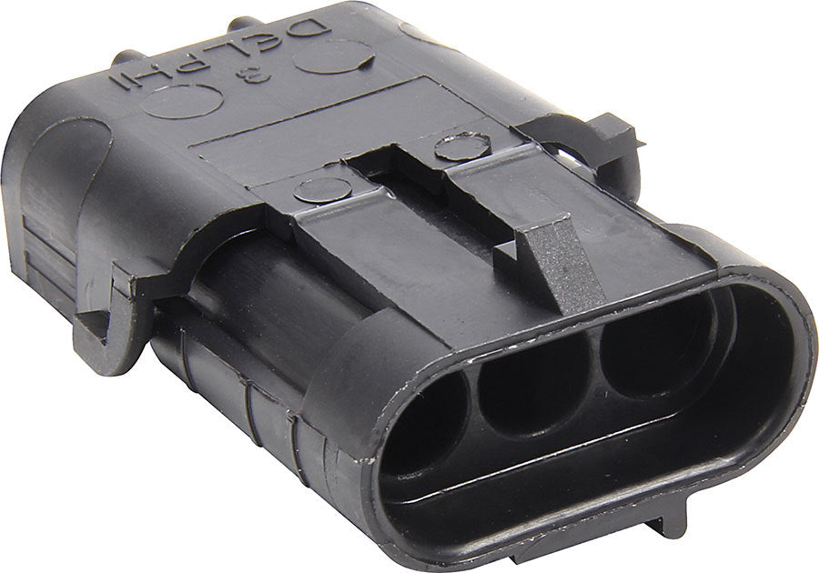 Allstar Weather Pack Housing Male 3 Pin 12V 20 amps Plastic Black ALL76293