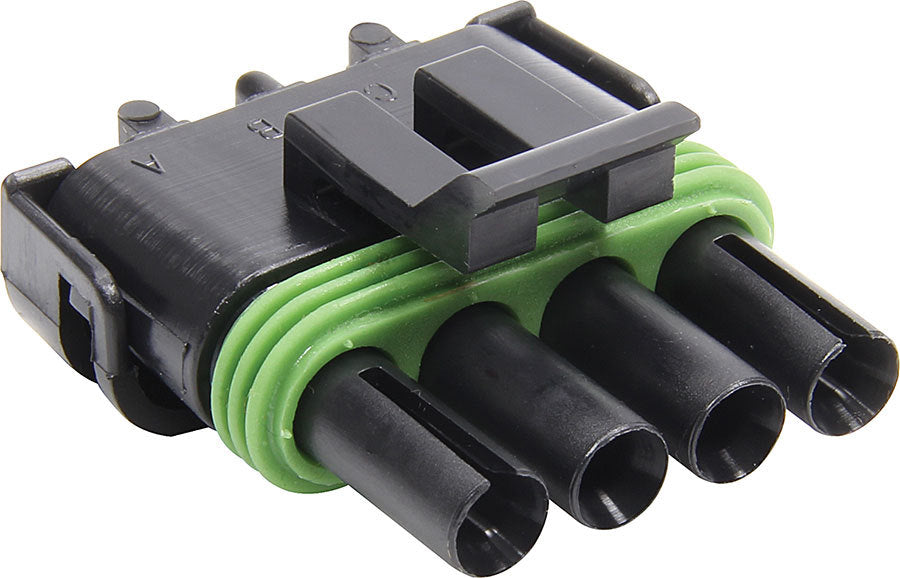 Allstar Weather Pack Housing Female Seals Included 4 Pin 12V 20 amps Plastic Black ALL76294