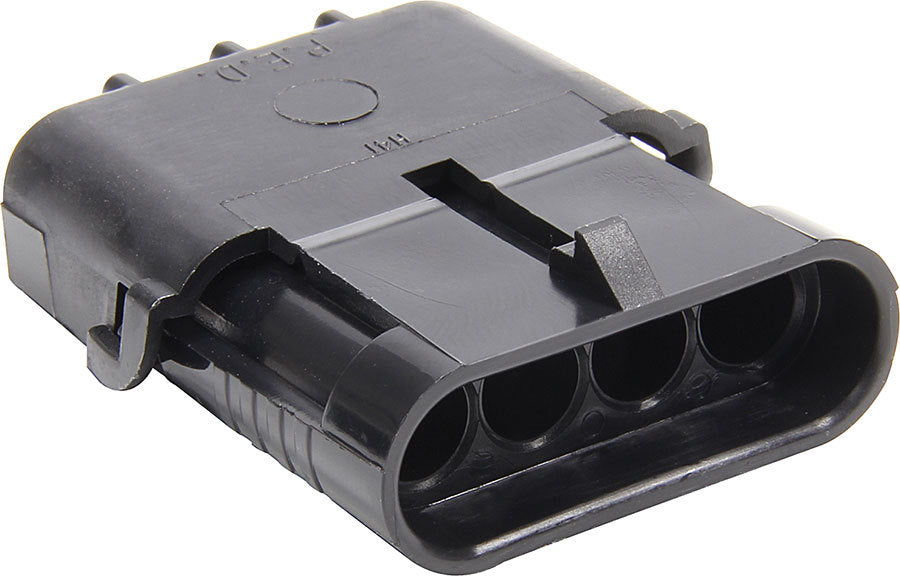Allstar Weather Pack Housing Male 4 Pin 12V 20 amps Plastic Black ALL76295