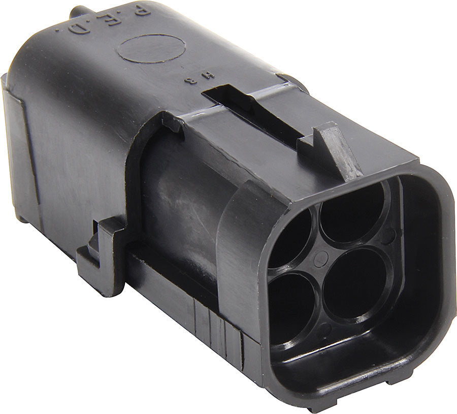 Allstar Weather Pack Housing Square Male 4 Pin 12V 20 amps Plastic Black ALL76297