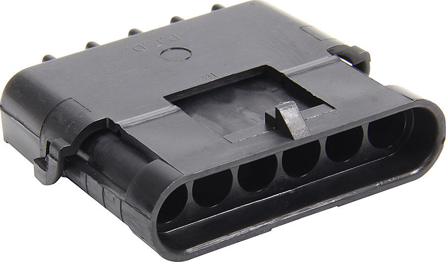 Allstar Weather Pack Housing Male 6 Pin 12V 20 amps Plastic Black ALL76299